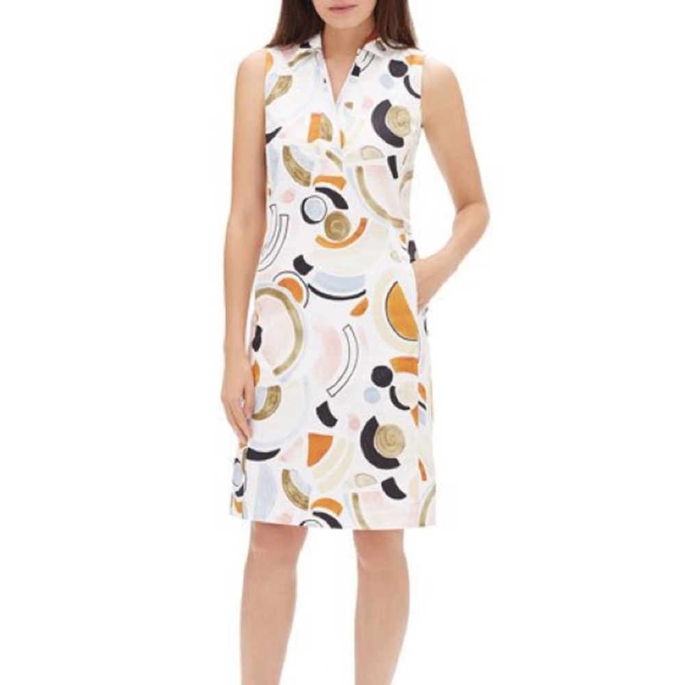 NWT Lafayette 148 Ruby Lyrical Curves Shirt Dress - Picture 2 of 5